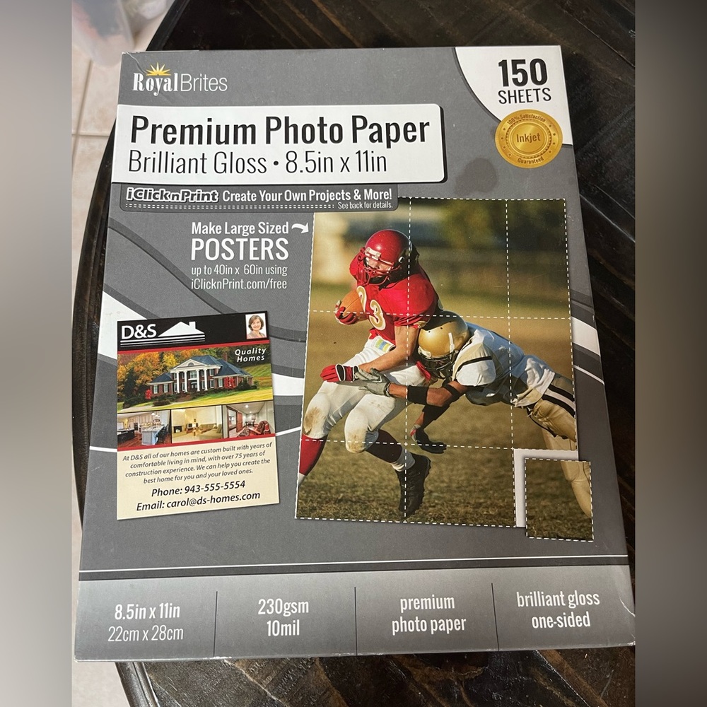 Royal Brites 4x6 & 8.5 x11 Photo Printer Paper Open Boxes